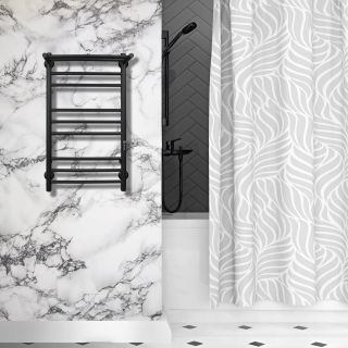 Полотенцесушитель электрический Indigo Line Trinity LСLTE70-40PBRRt с полкой 70x40 см чёрный муар